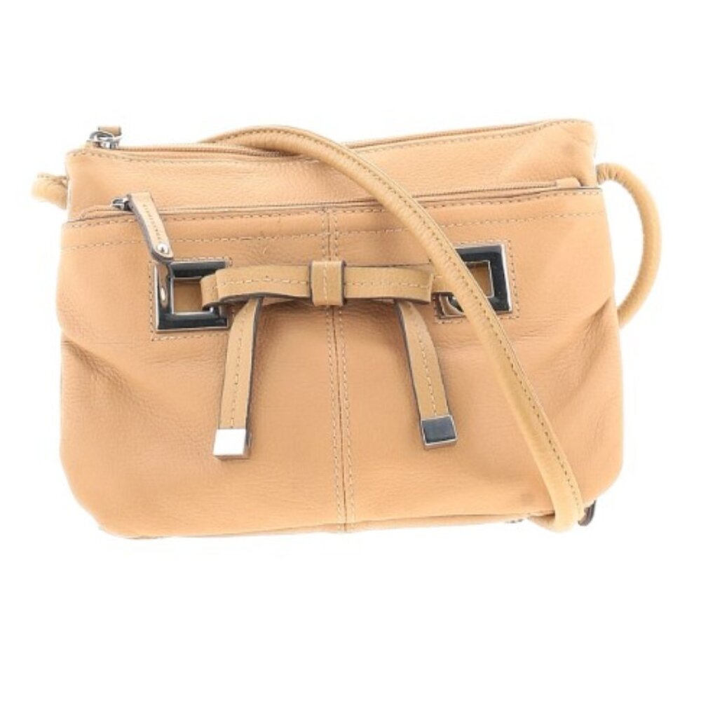 Clarks Crossbody Lather Bag, Tan
